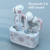 TS-100 TWS bezprzewodowy Bluetooth 5.0 słuchawki z mikrofonem etui z funkcją ładowania słuchawki słuchawki sportowe słuchawki douszne dla androida PK i12 i90000 1